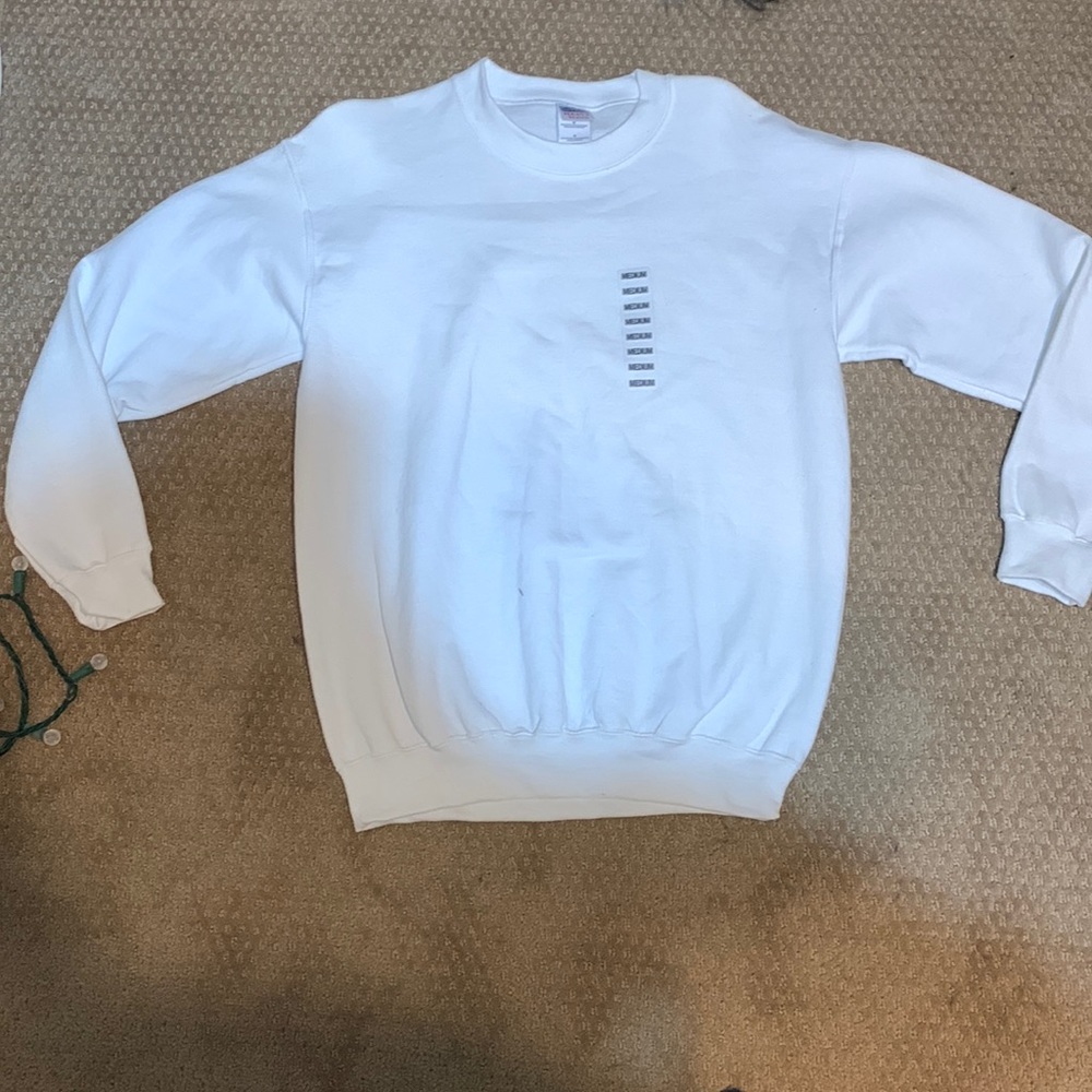White sweatshirt